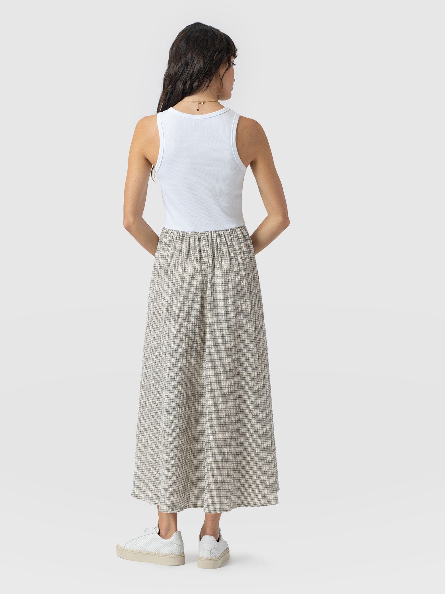 Renee Contrast Dress - Gingham - Women's Dresses | Saint + Sofia® USA